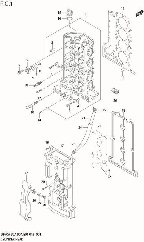 FIG 1   CYLINDER HEAD
