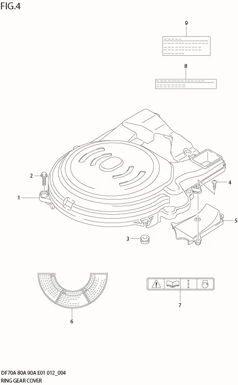 FIG 4   RING GEAR COVER (DF70A E40)