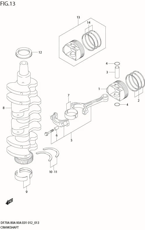 FIG 13  CRANKSHAFT