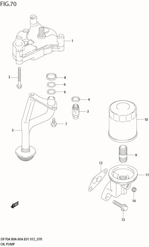 FIG 70  OIL PUMP