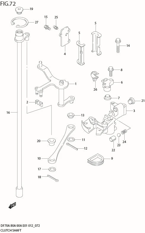 FIG 72  CLUTCH SHAFT