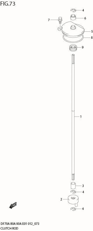 FIG 73  CLUTCH ROD