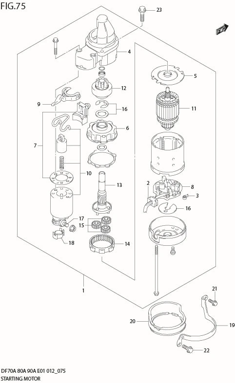 FIG 75  STARTING MOTOR