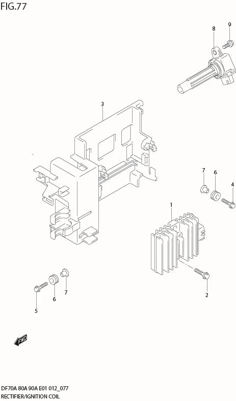 FIG 77  RECTIFIER / IGNITION COIL