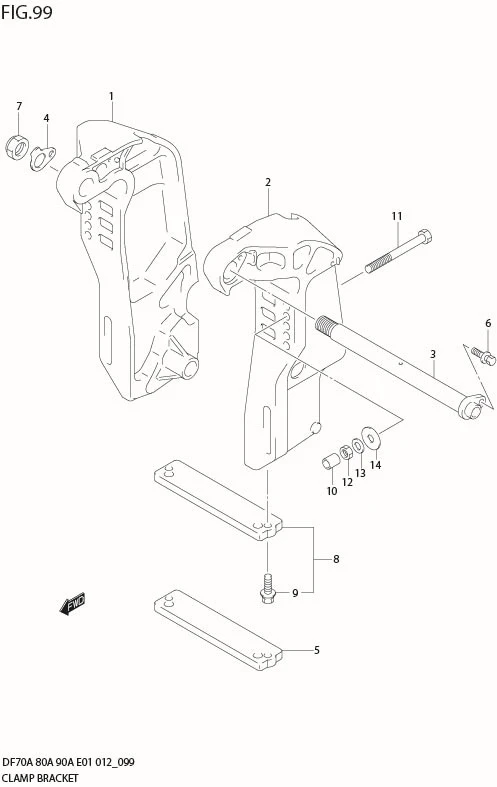 FIG 99  CLAMP BRACKET