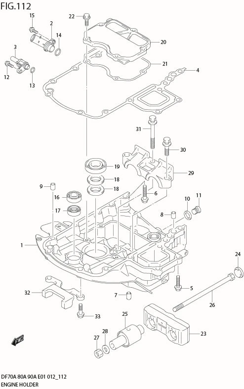 FIG 112 ENGINE HOLDER