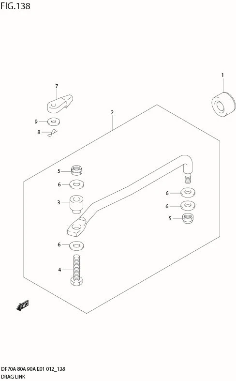FIG 138 DRAG LINK (DF90A E40)