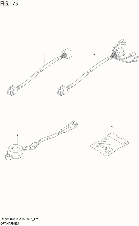 FIG 175 OPT:HARNESS (DF90A E01)