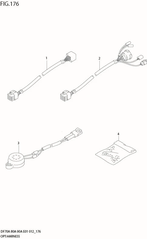 FIG 176 OPT:HARNESS (DF90A E40)