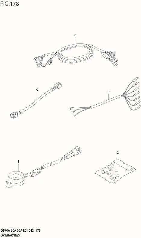 FIG 178 OPT:HARNESS (DF90ATH E40)