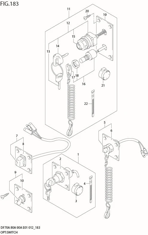 FIG 183 OPT:SWITCH (DF90A E01)