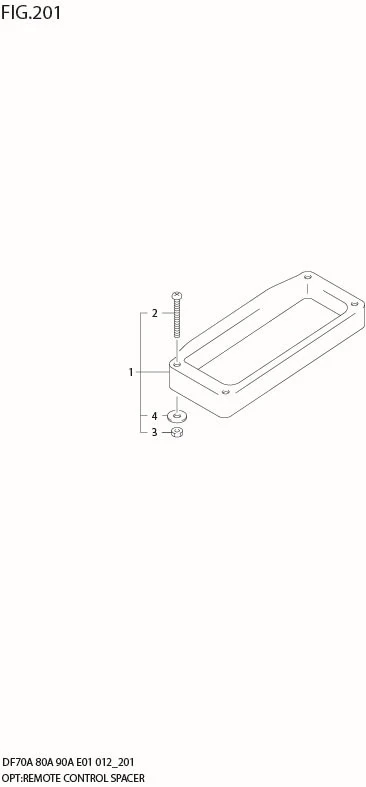 FIG 201 OPT:REMOTE CONTROL SPACER