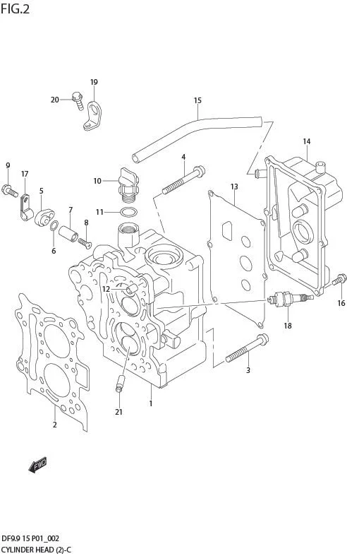 FIG 2   CYLINDER HEAD (MODEL:05%)