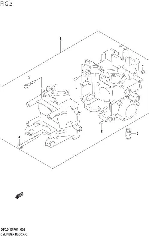 FIG 3   CYLINDER BLOCK