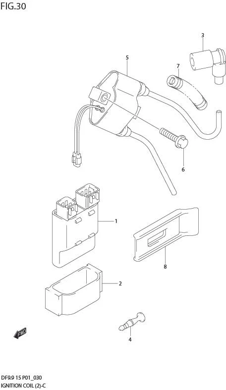 FIG 30  IGNITION COIL (MODEL:05%)