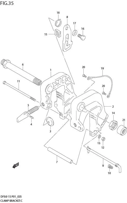 FIG 35  CLAMP BRACKET