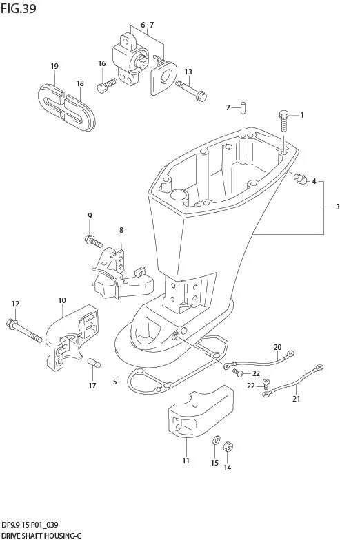 FIG 39  DRIVE SHAFT HOUSING