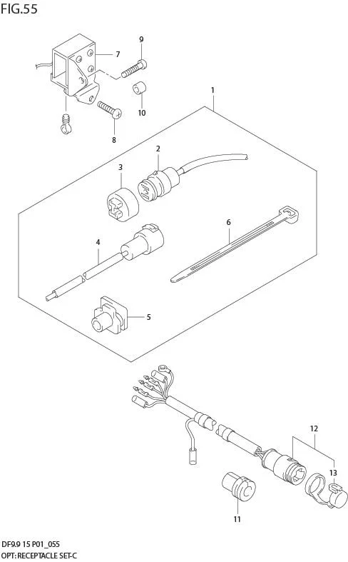 FIG 55  OPT:RECEPTACLE SET (MODEL:04)