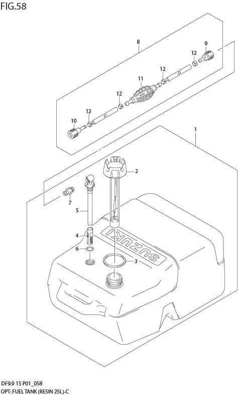 FIG 58  OPT:FUEL TANK (RESIN 25L)