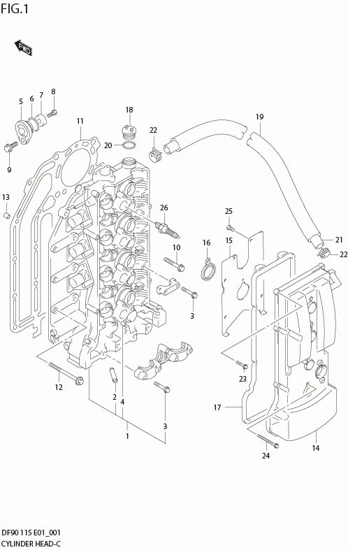 FIG 1   CYLINDER HEAD