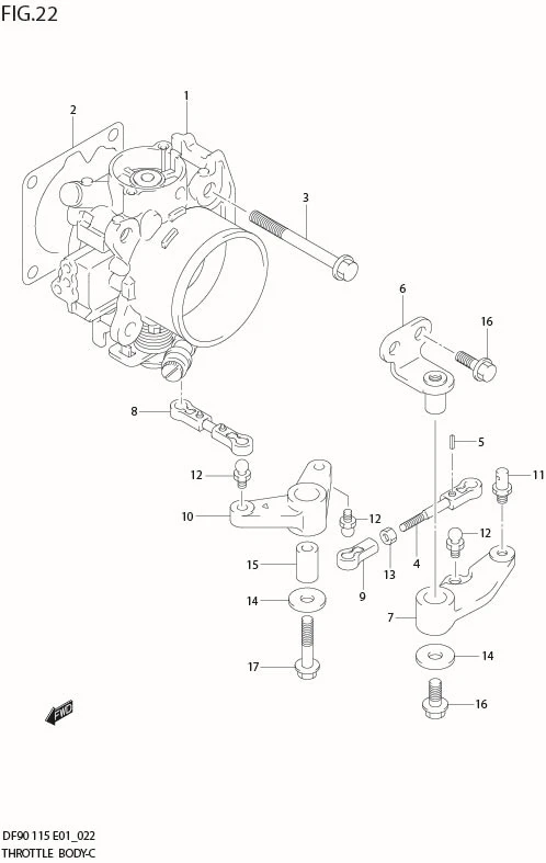 FIG 22  THROTTLE BODY