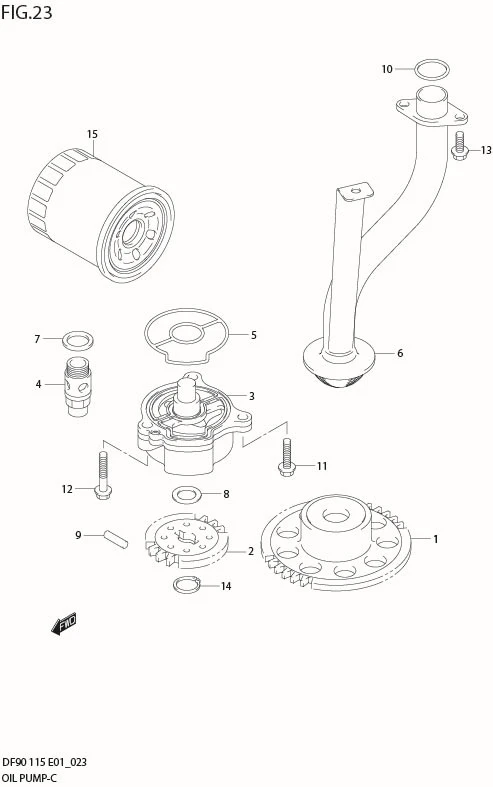 FIG 23  OIL PUMP