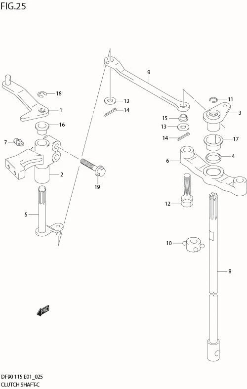 FIG 25  CLUTCH SHAFT