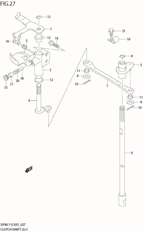 FIG 27  CLUTCH SHAFT (*)