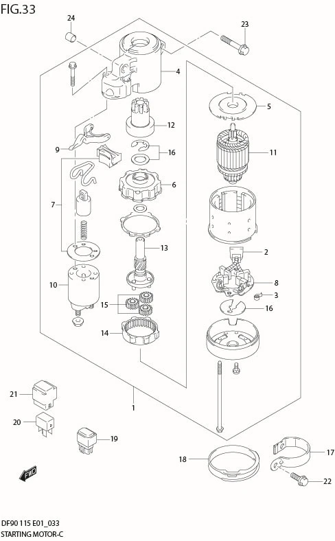 FIG 33  STARTING MOTOR