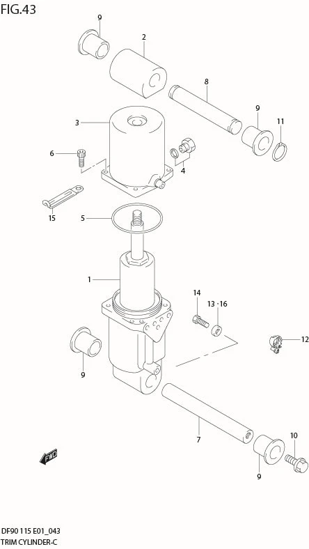 FIG 43  TRIM CYLINDER