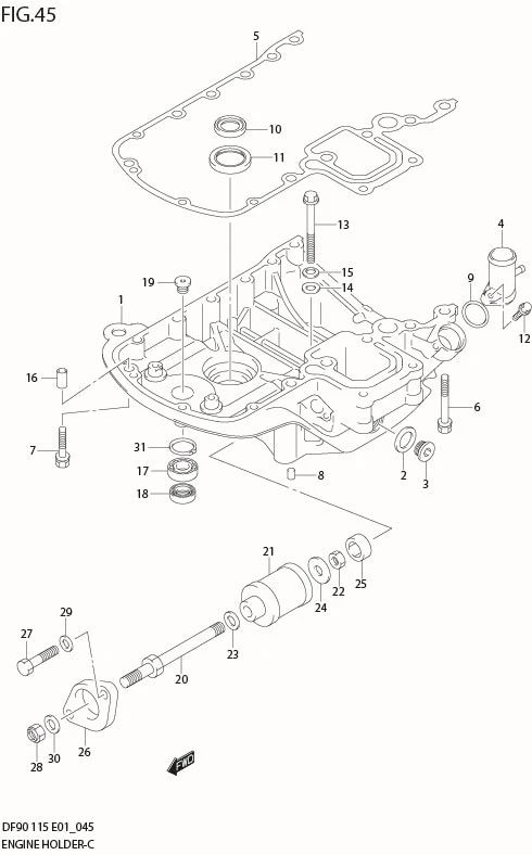 FIG 45  ENGINE HOLDER