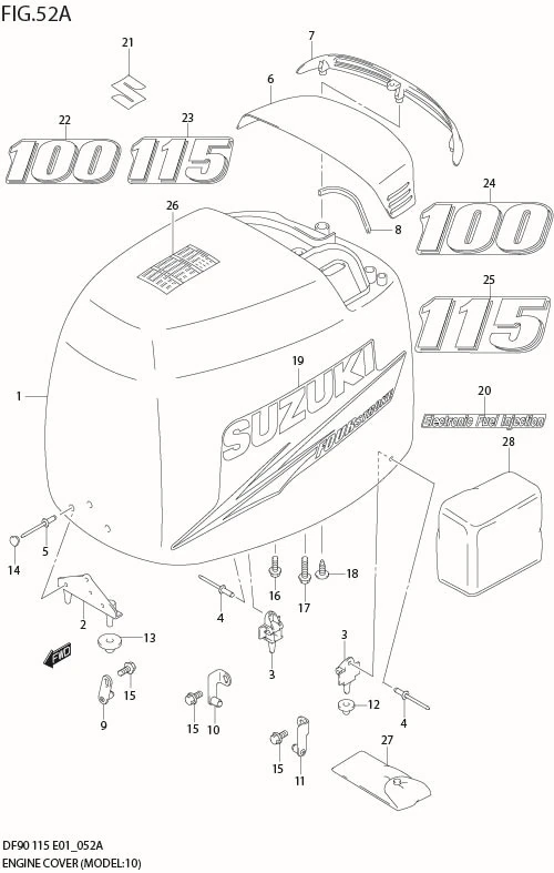 FIG 52A ENGINE COVER (MODEL:10%)