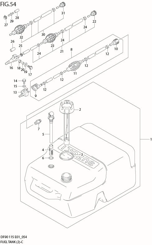 FIG 54  FUEL TANK (PLASTIC)