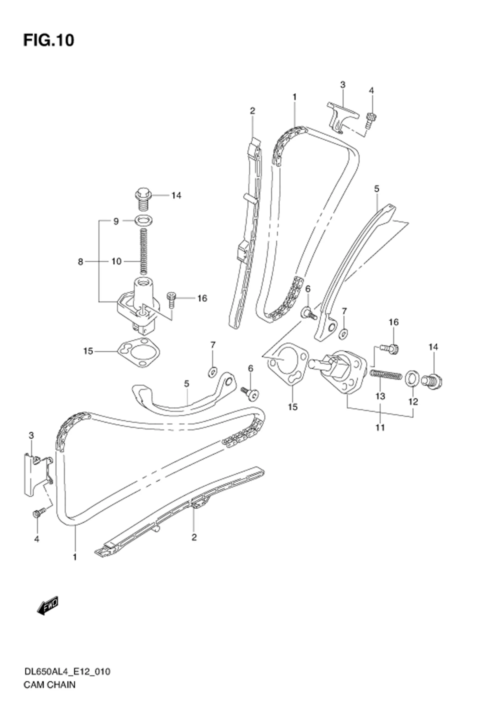 FIG.10 CAM CHAIN 