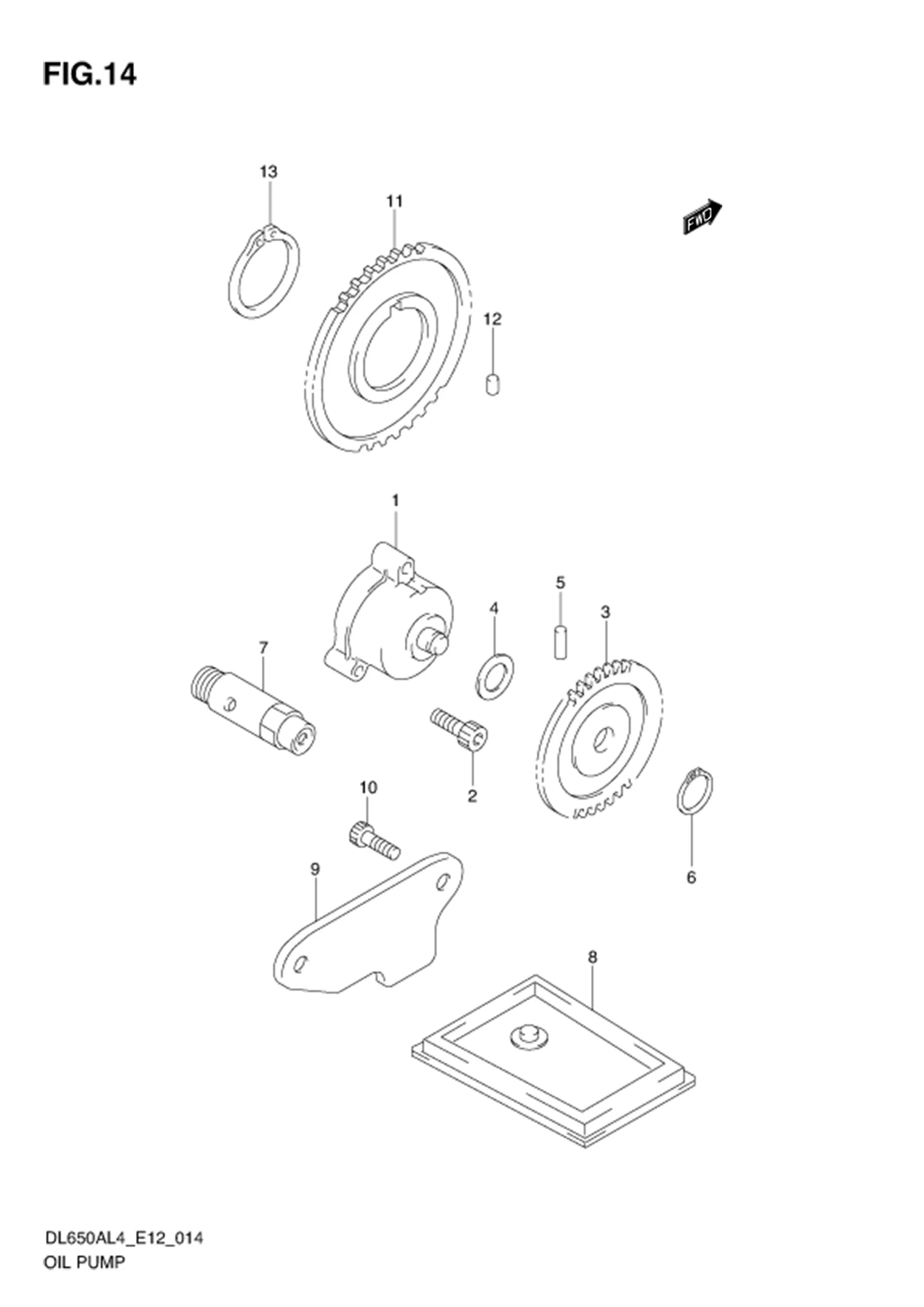 FIG.14 OIL PUMP 