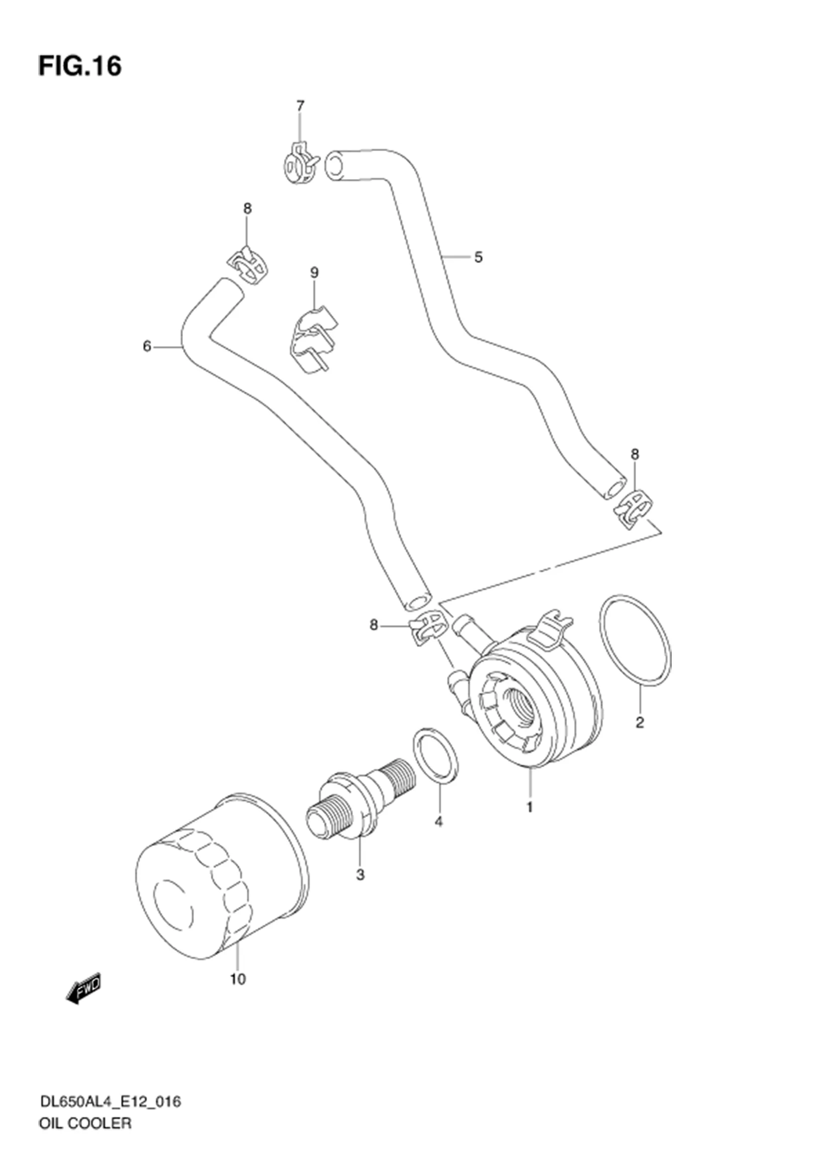 FIG.16 OIL COOLER 