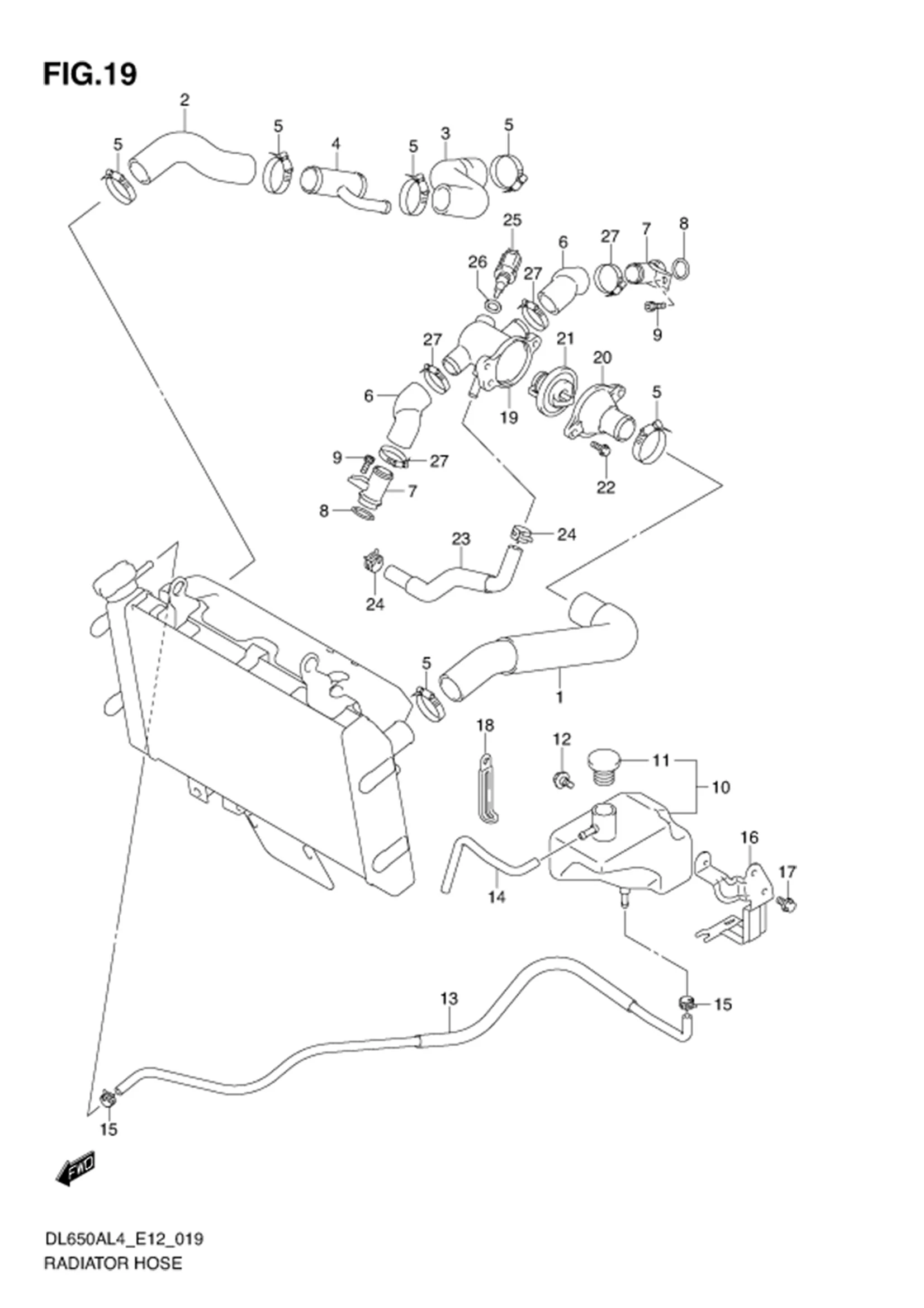 FIG.19 RADIATOR HOSE 