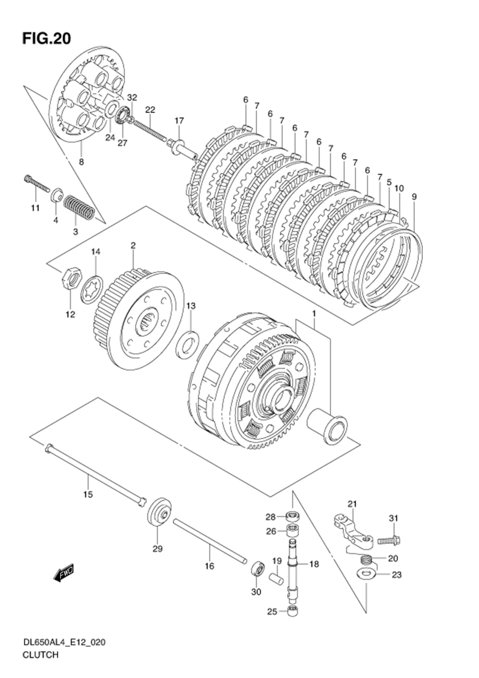 FIG.20 CLUTCH 