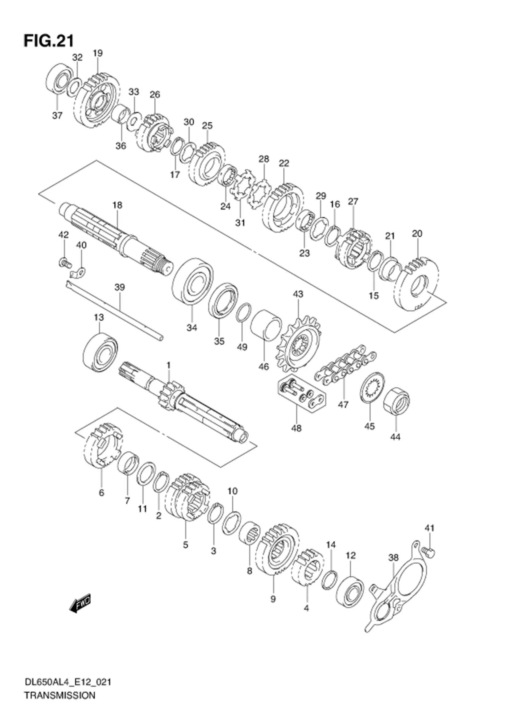 FIG.21 TRANSMISSION 