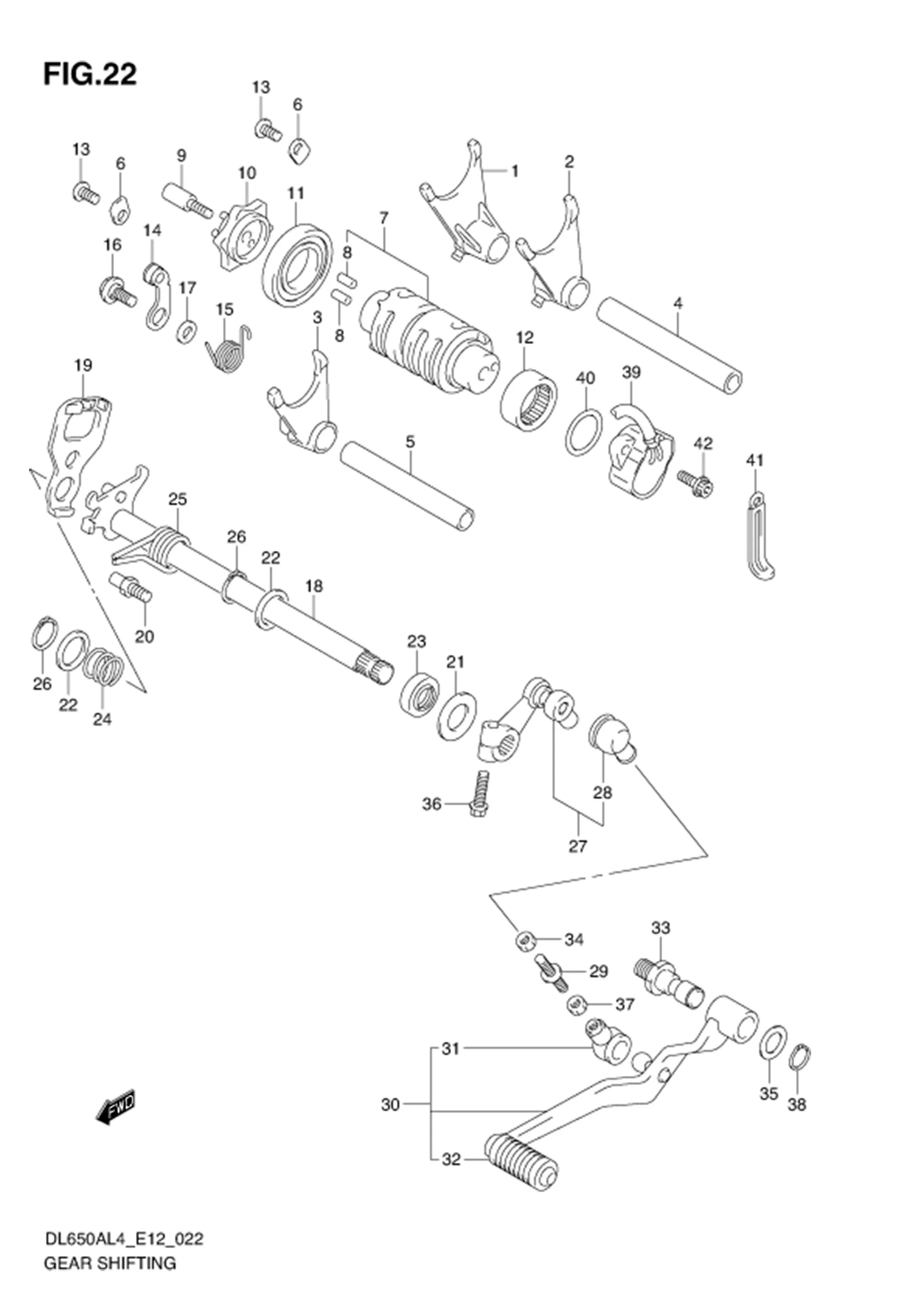 FIG.22 GEAR SHIFTING 