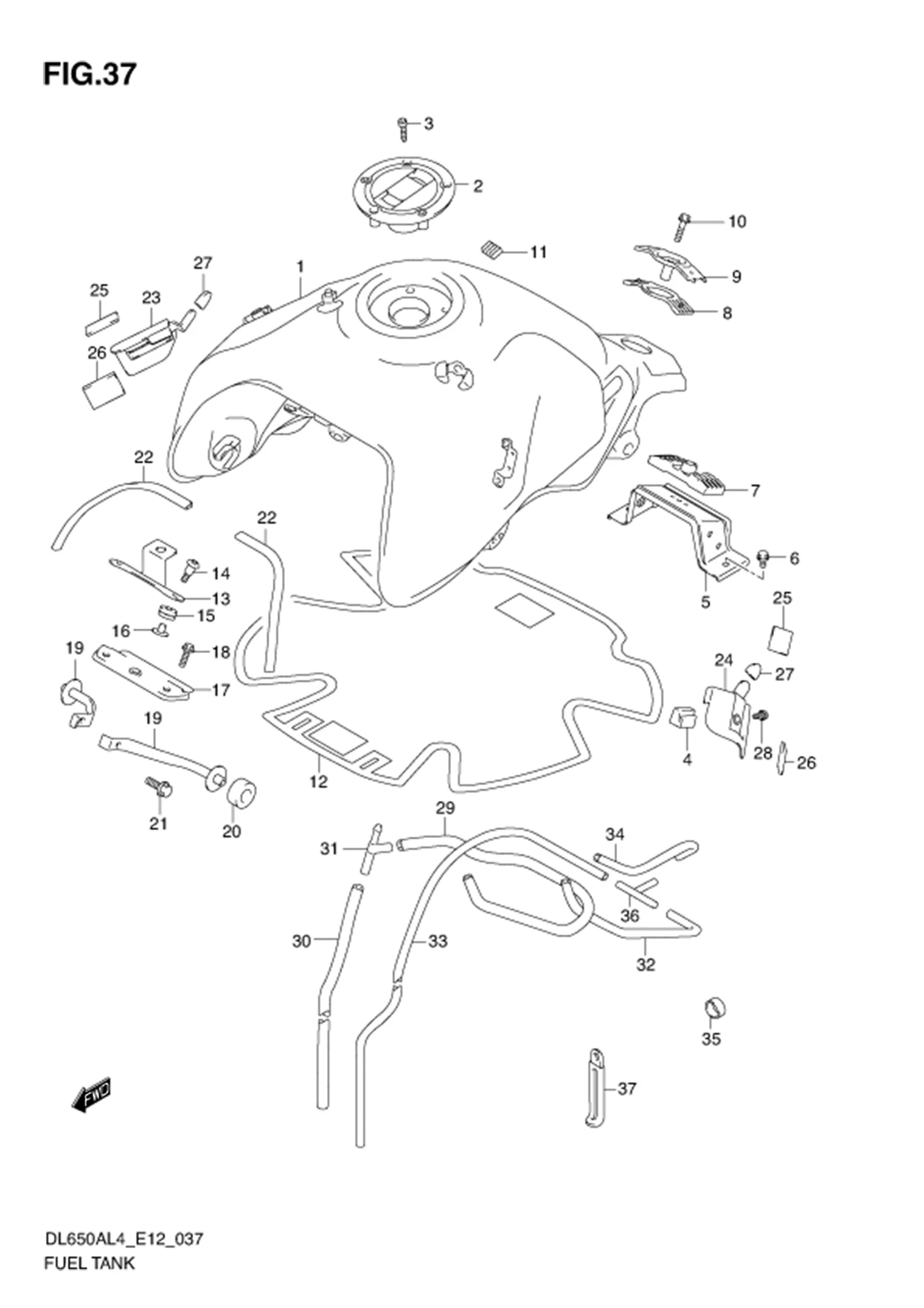 FIG.37 FUEL TANK 