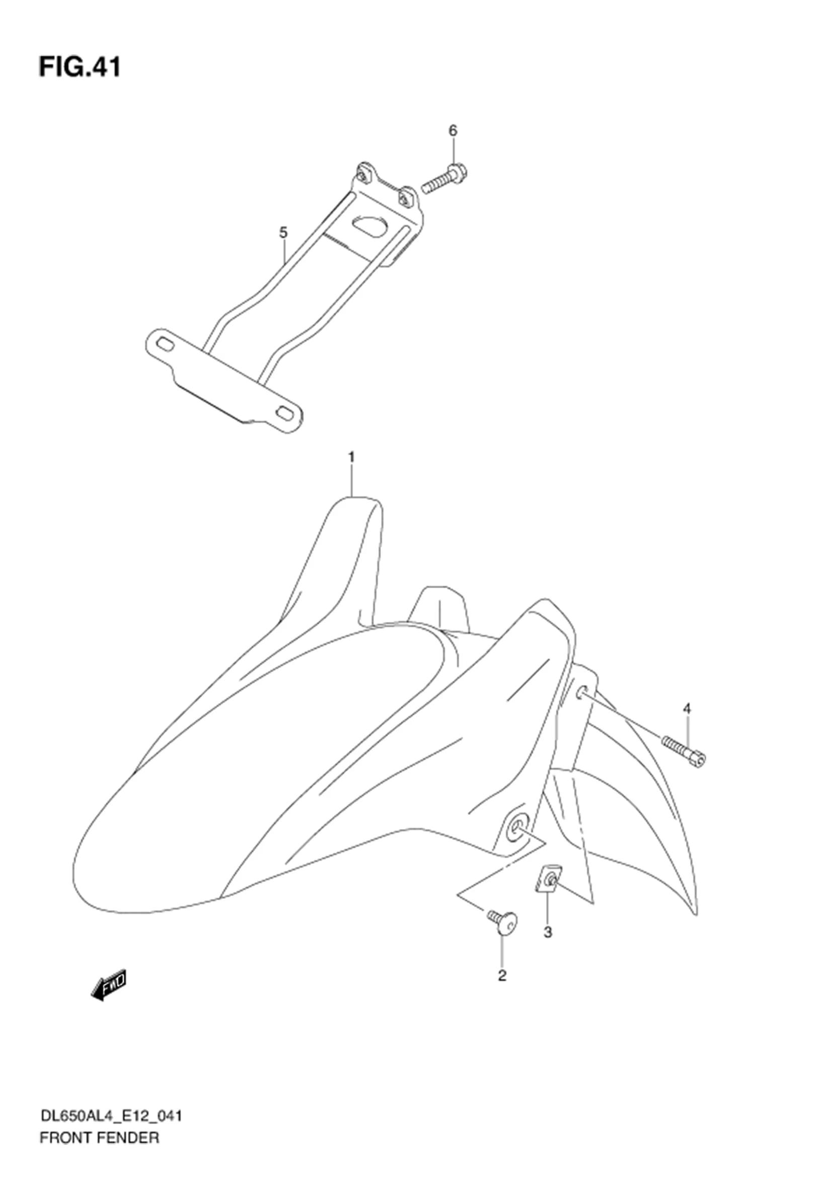 FIG.41 FRONT FENDER 