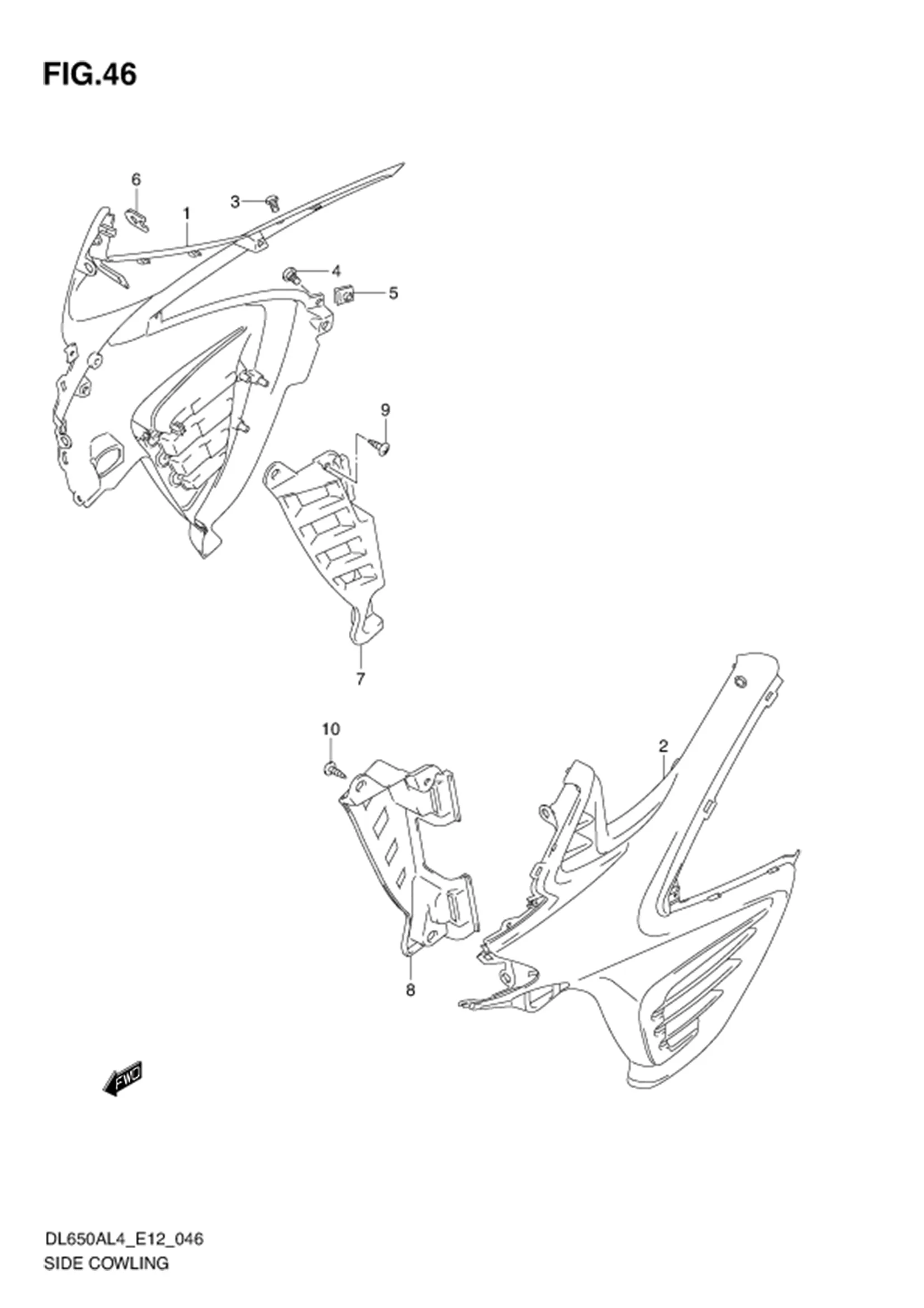 FIG.46 SIDE COWLING 