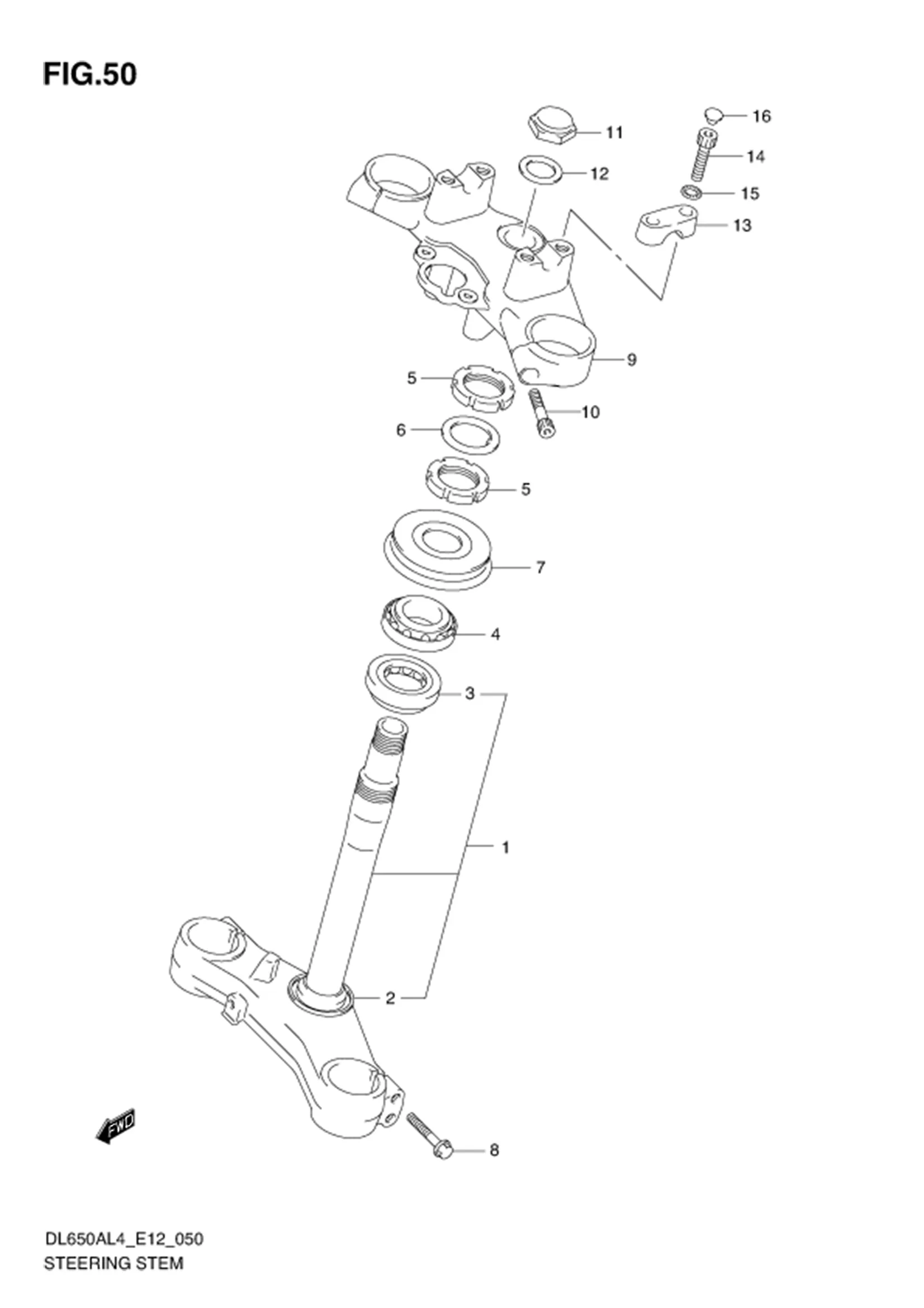 FIG.50 STEERING STEM 