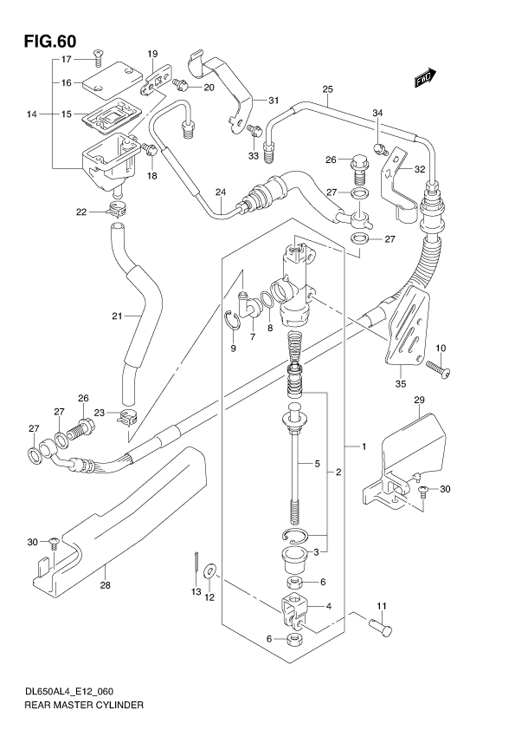 FIG.60 REAR MASTER CYLINDER 