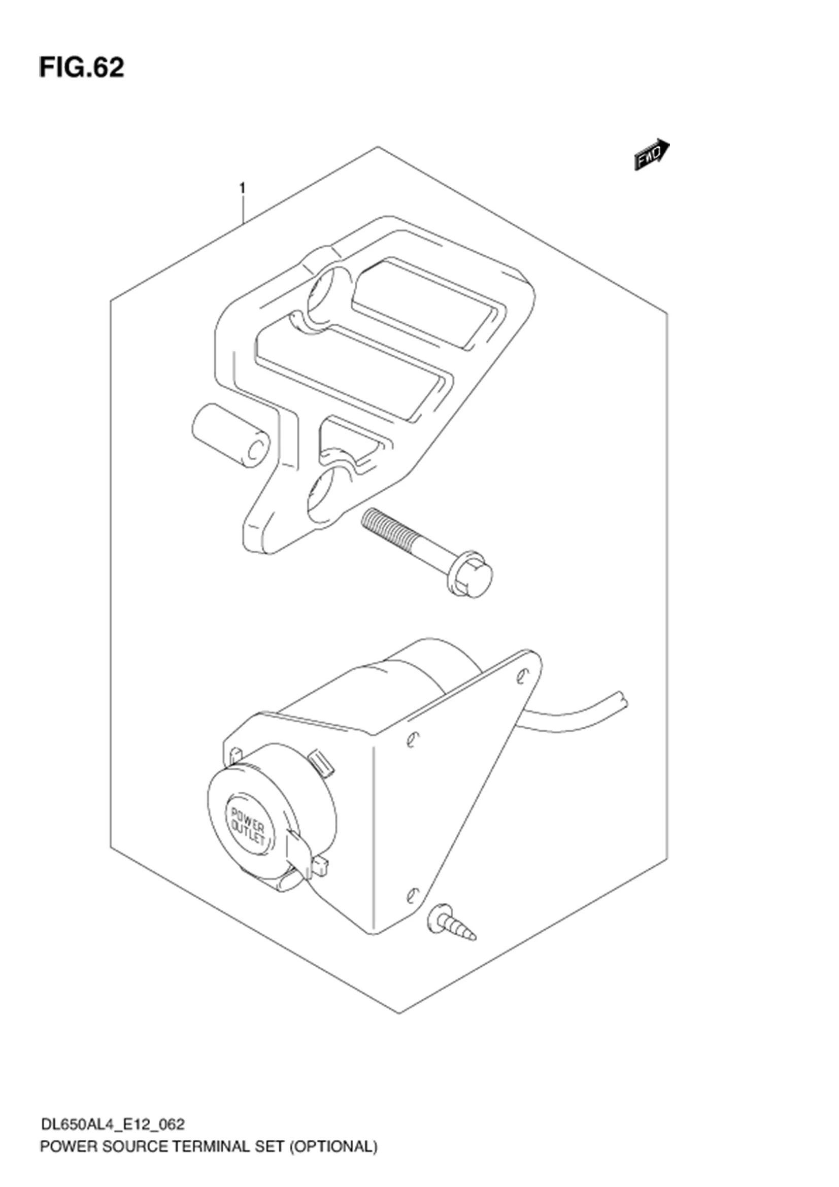 FIG.62 POWER SOURCE TERMINAL SET (OPTIONAL) 