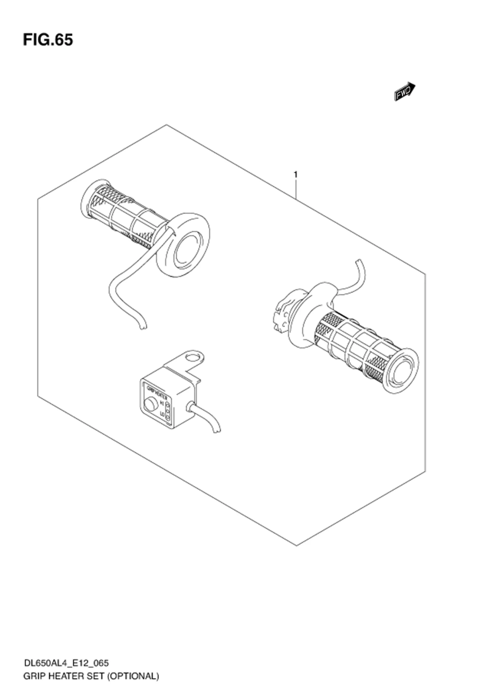 FIG.65 GRIP HEATER SET (OPTIONAL) 