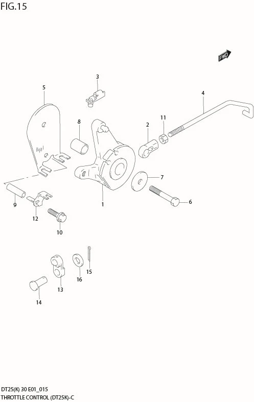 FIG 15  THROTTLE CONTROL (DT25K)