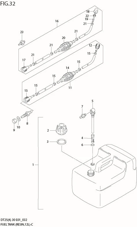 FIG 32  FUEL TANK (RESIN,12L)