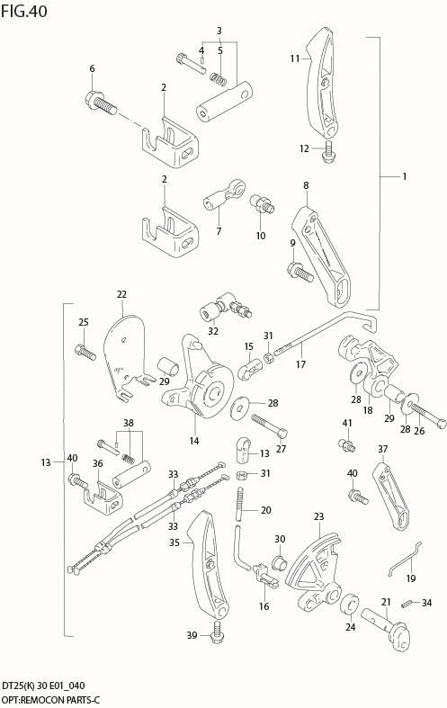 FIG 40  OPT:REMOCON PARTS